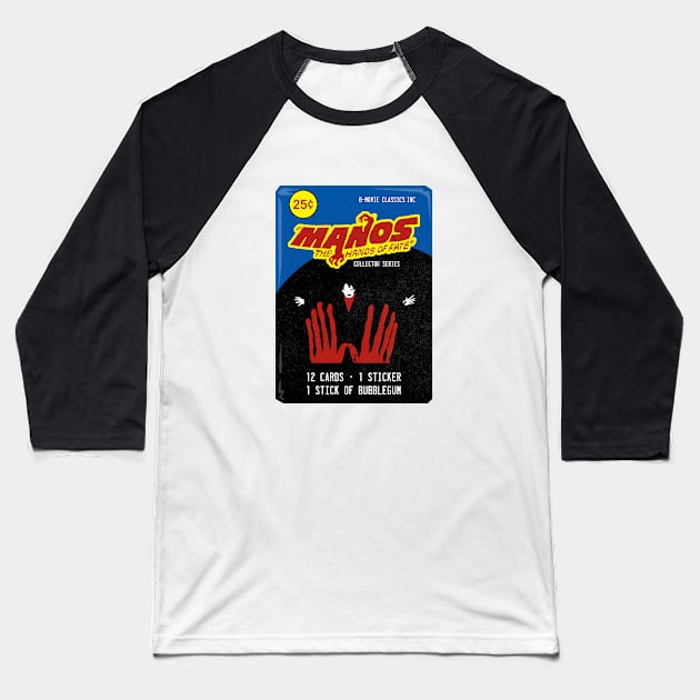 Manos Bubblegum Cards Baseball T-Shirt by GloopTrekker